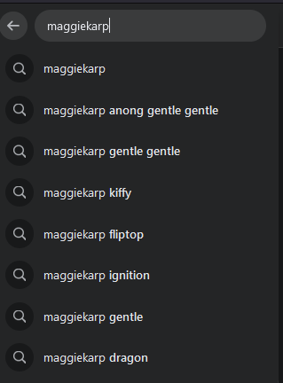 Was trying to search <a href="/magukarp/">maggiekarp</a>'s profile to find if she posted anything about costreaming Worlds, and Facebook  just decided to reveal how unhinged FB searches are lmao