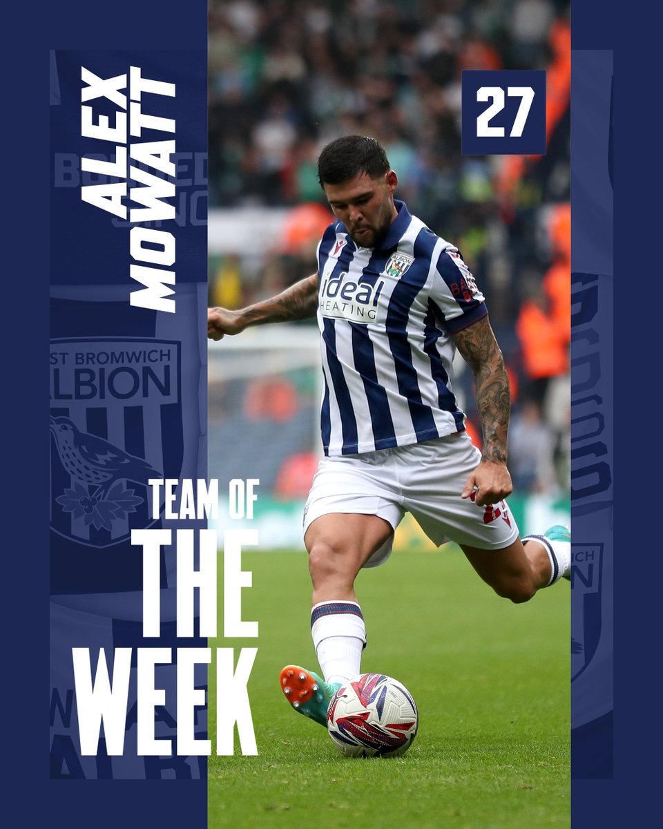 West Bromwich Albion (@wba) on Twitter photo One of the <a href="/SkyBetChamp/">Sky Bet Championship</a>’s top performers once again! 🤩
<a href="/alex_mowatt/">Alex Mowatt</a> (7.9/10) claimed his place in the division’s Team of the Week following an all-action display against the Pilgrims! 🌟 One of the <a href="/SkyBetChamp/">Sky Bet Championship</a>’s top performers once again! 🤩
<a href="/alex_mowatt/">Alex Mowatt</a> (7.9/10) claimed his place in the division’s Team of the Week following an all-action display against the Pilgrims! 🌟