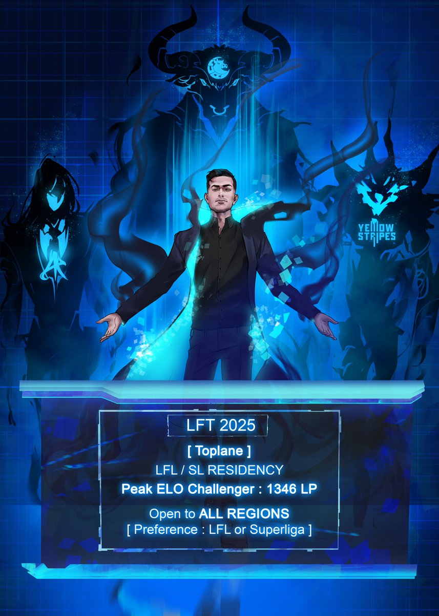 [ 𝘓𝘍𝘛 𝘛𝘖𝘗 𝘓𝘈𝘕𝘌 ]

After a successful year with <a href="/LUAGaming_/">LUA Gaming</a> promoting from SL2 and securing the SL spot for 2025, they're allowing me to explore my options for the spring split.

This year has been the one where I've made the most progress and been able to develop a work