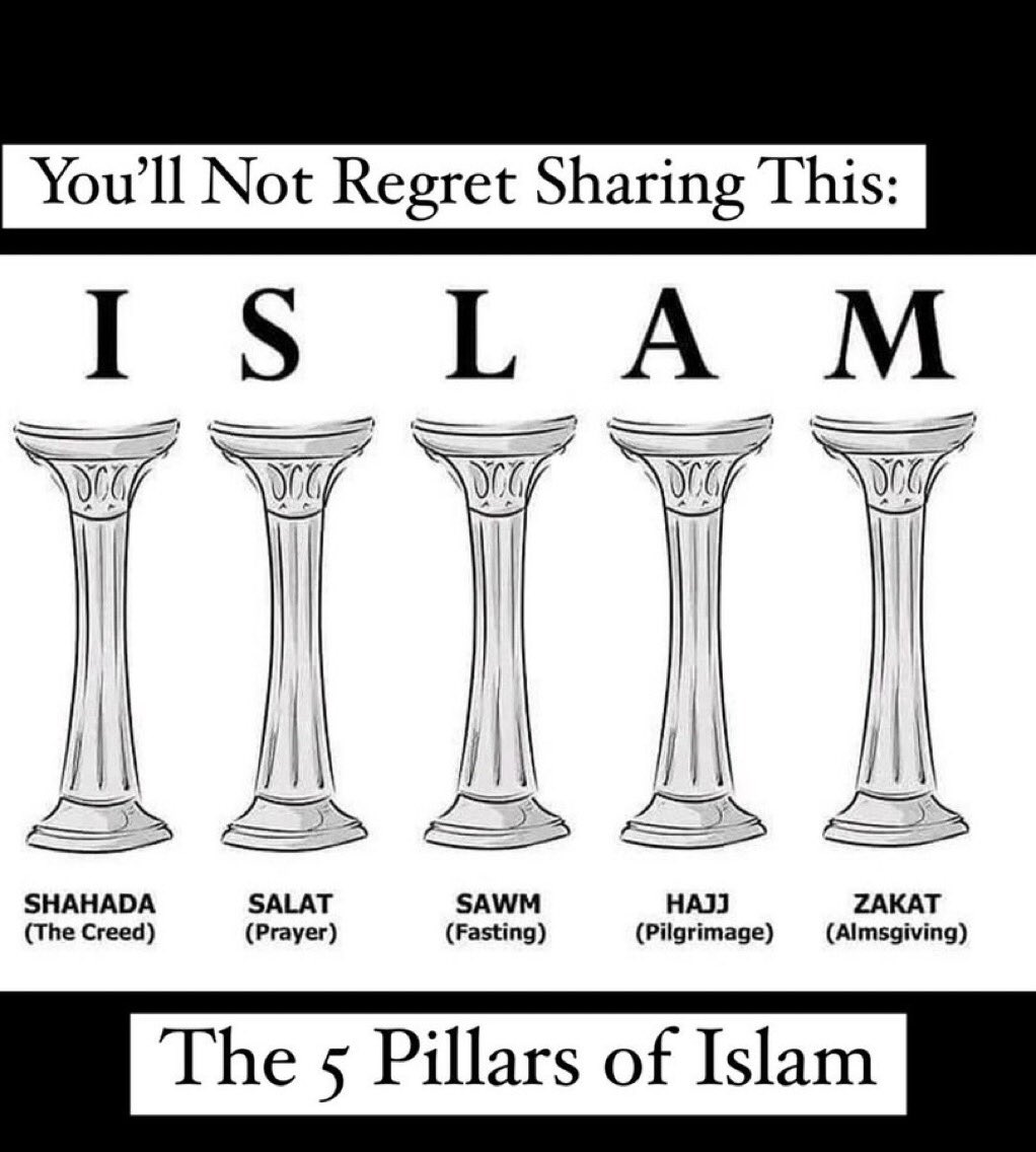 AafiyahJ's tweet photo. Five pillars of Islam ☪️
Retweet it
#ISLAM
#IslamIsBeautiful https://t.co/l4X33WB30E