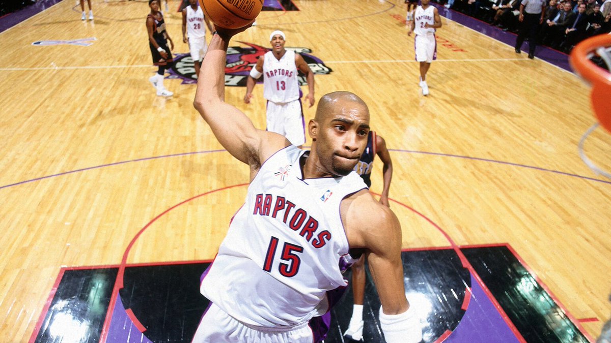 Josh Lewenberg (@jlew1050) on Twitter photo The Raptors will retire Vince Carter’s No. 15 when they host Sacramento on Nov. 2, sources tell TSN.
Nearly 26 years after scoring the first ever basket at Scotiabank Arena, VC will be the first player in the franchise’s 30-year history to have his jersey go into the rafters. The Raptors will retire Vince Carter’s No. 15 when they host Sacramento on Nov. 2, sources tell TSN.
Nearly 26 years after scoring the first ever basket at Scotiabank Arena, VC will be the first player in the franchise’s 30-year history to have his jersey go into the rafters.