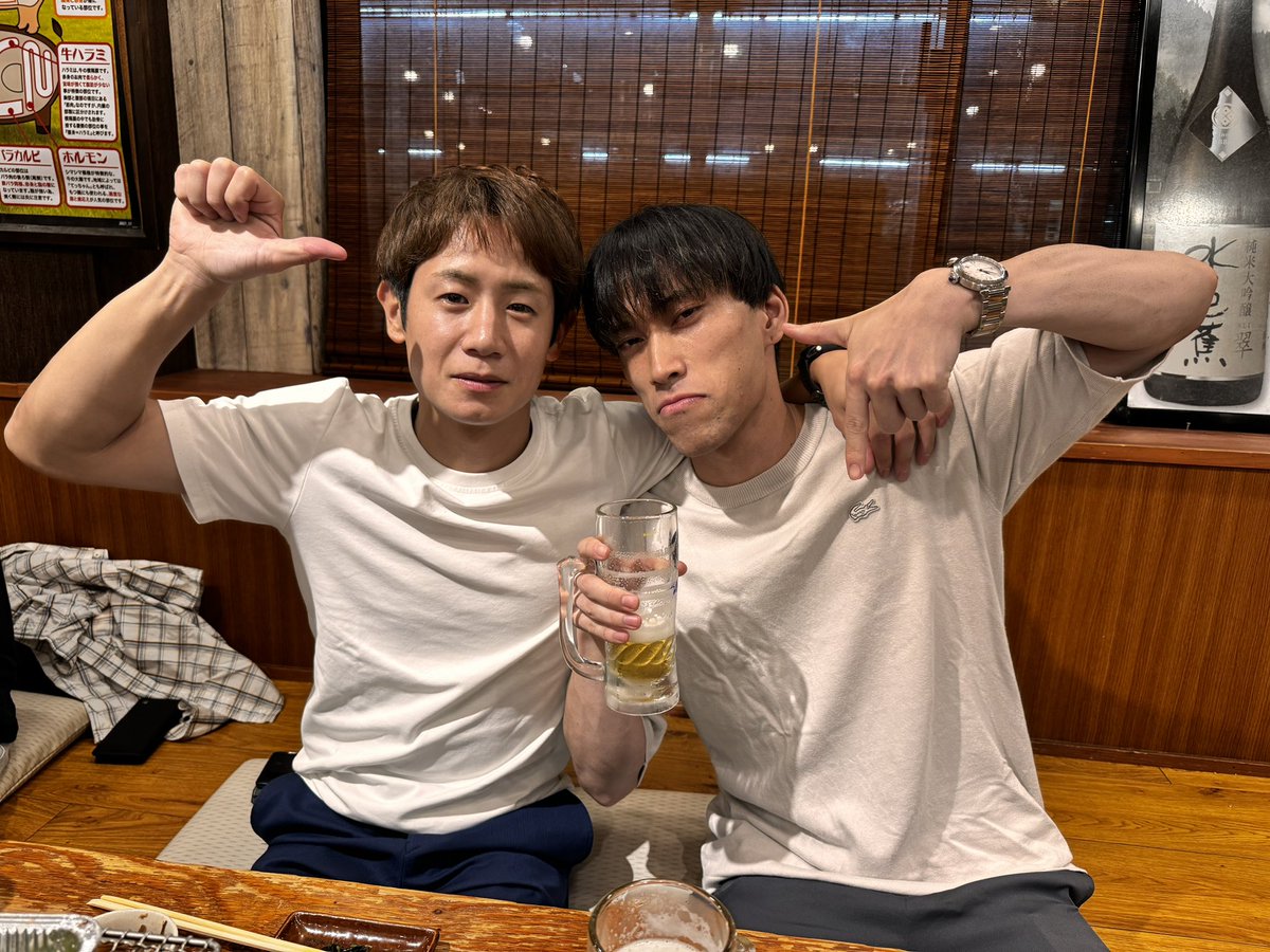 busujima4238's tweet photo. 2人ともお疲れ様😁 https://t.co/g58gB5MUXg