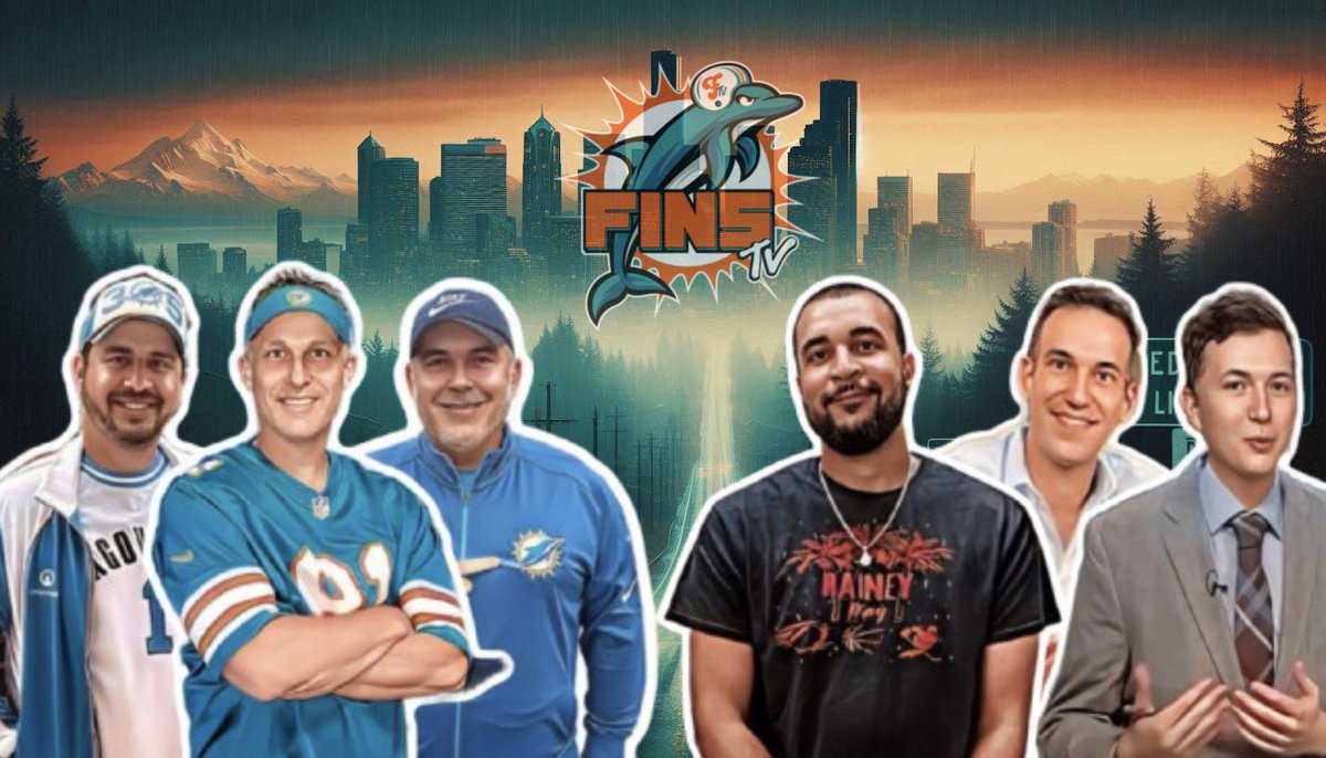 FinsTV's tweet image. We are back tomorrow night at 8:00 pm with @FinsTV_ Episode 32: Borderline. Special guests Rainey Day Pod’s @Atrain8712 and Another Dolphins Podcast’s @JMendel94. 
(and maybe @Jason_Sarney 😅🤞🏼) Join us. Fins Up! #GoFins