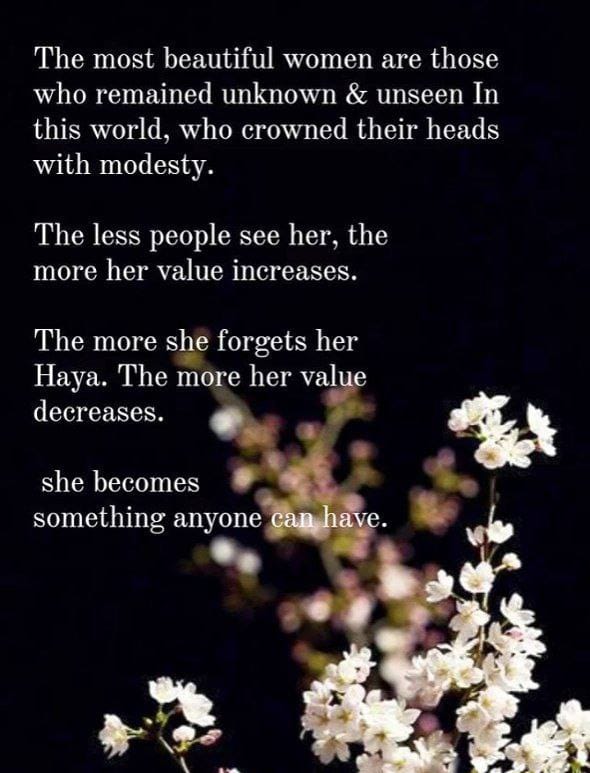 💎 The more precious, the more hidden 💎

Upto you O Sisters, what you want to be!