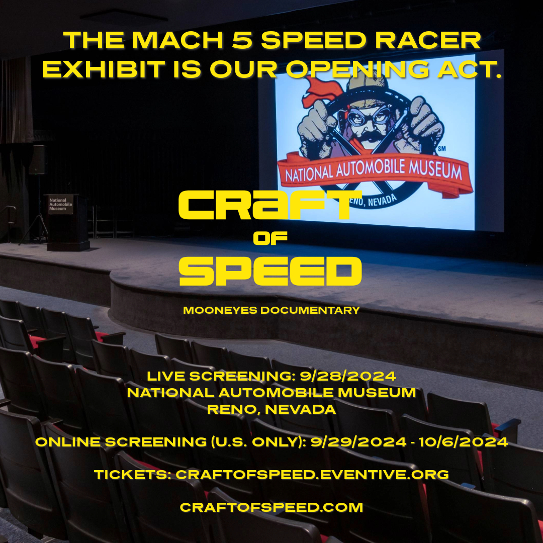 humanistfilms's tweet photo. #CRAFTOFSPEED #MOONEYESDOCUMENTARY SPECIAL SCREENING

Live Screening
9/28/2024
12-1:30 pm Visit Museum
1:30-3:30 pm Screening
3:30-4 pm Q&amp;A
National Automobile Museum
Reno, NV

Virtual Screening
9/29/2024-10/6/2024
US Only

Tickets: https://t.co/d25EqevrMs

@MoonEquip
@MOONEYESJP https://t.co/KenJOr2upr