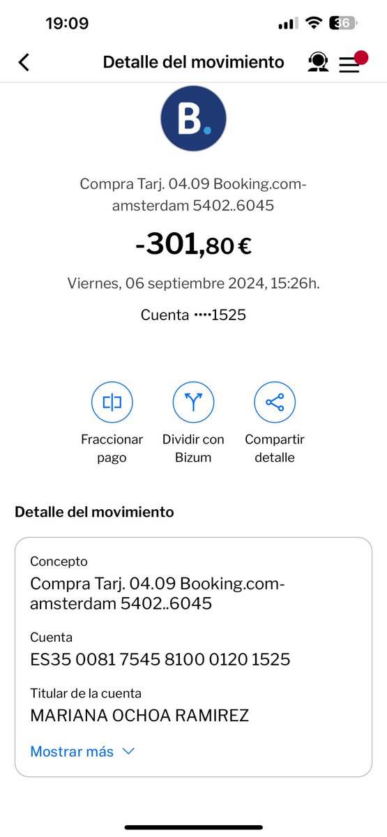 Mariana8ar's tweet photo. @bookingcom Como es posible que hago una compra con Booking! Una sola compra pago único! Y a los días me doy cuenta que me descuentan 2 montos! Llamo, escribo y nadie me soluciona!!! Exijo me devuelvan mi dinero!!!! No me dejaré robar! Publicaré por todos lados para que sepan lo que hacen! https://t.co/dvjSn88e3L