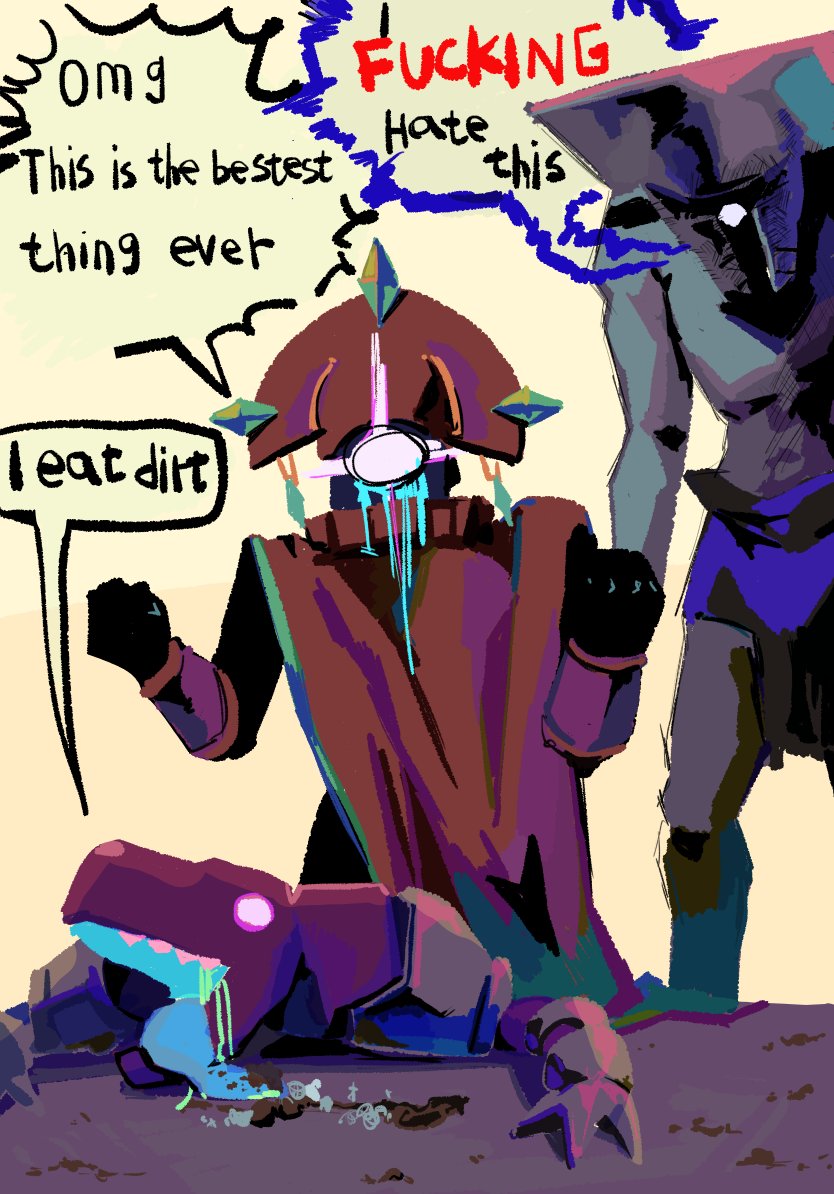 YzmU7DJ6WaVnOWc's tweet image. #riskofrain 
The content of this original drawing was funny