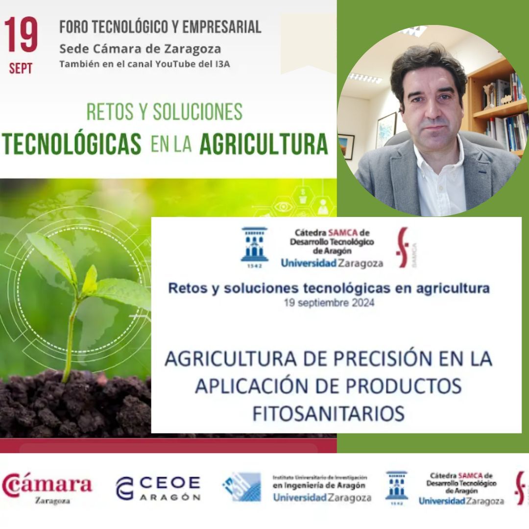 EPSunizar's tweet photo. 📌 El pasado jueves tuvo lugar el Foro Tecnológico y empresarial “Retos y soluciones tecnológicas en la Agricultura”, F. Javier García Ramos participó con su intervención Agricultura de precisión en la aplicación de productos fitosanitarios
Min. 1:58:22
https://t.co/yJZjO1iJfs https://t.co/BGFCU3ht7U