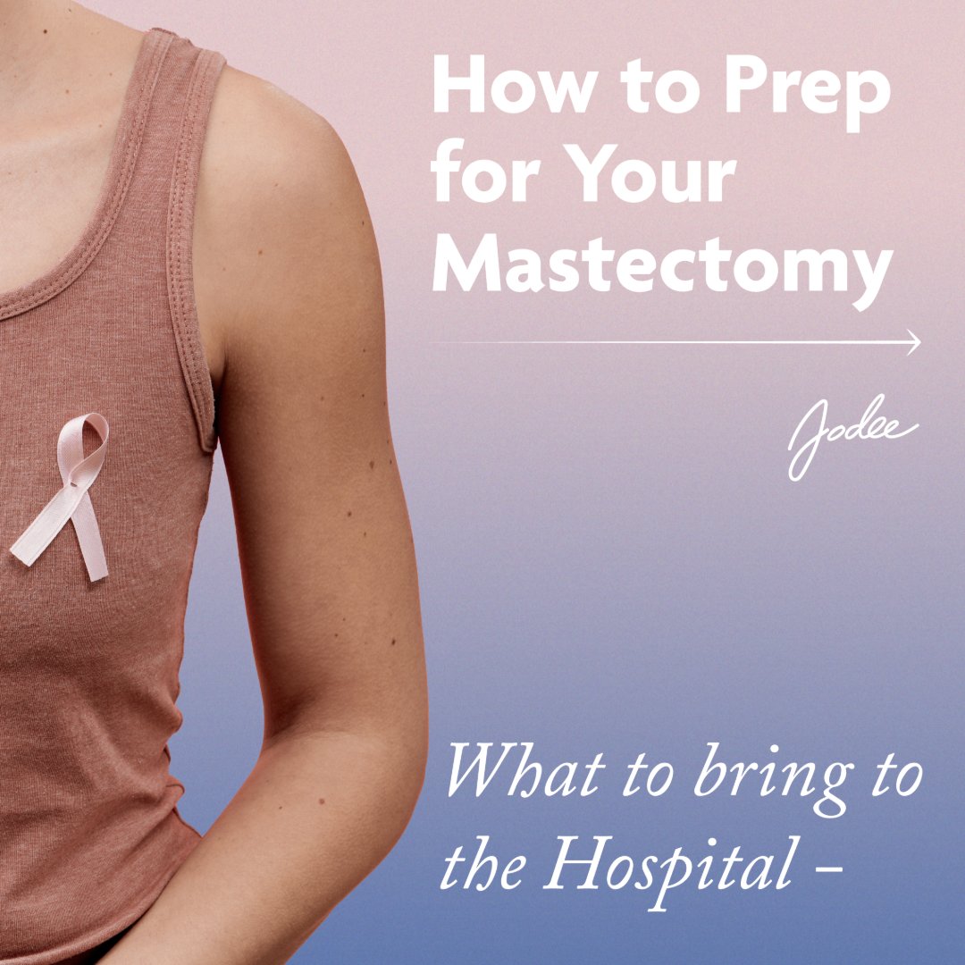 Jodeemastectomy's tweet photo. Preparing for a mastectomy can feel overwhelming, but we're here to support you every step of the way. 🛋️

Swipe through our guide to see what to bring to the hospital for a smoother recovery.

#MastectomyPrep #JodeeTips #HealingJourney https://t.co/0d19PWgrE0
