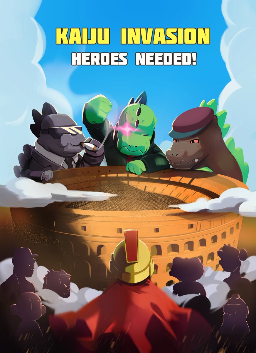 GalaxyFight_NFT's tweet image. Gm! 
Calling all heroes! 🫡

Kaijus are invading, so we need your help to protect our planet! 🌏 

Support your favorite hero on X: 

BAYC: @mopo680 
Pudgy Penguins: @etherultrasound
AKCB: @1RITAVERSE1
Moonbirds: @JaysonCrypto 
The Plague: @Astraeaione 
RumbleKong: @wenhammertime…