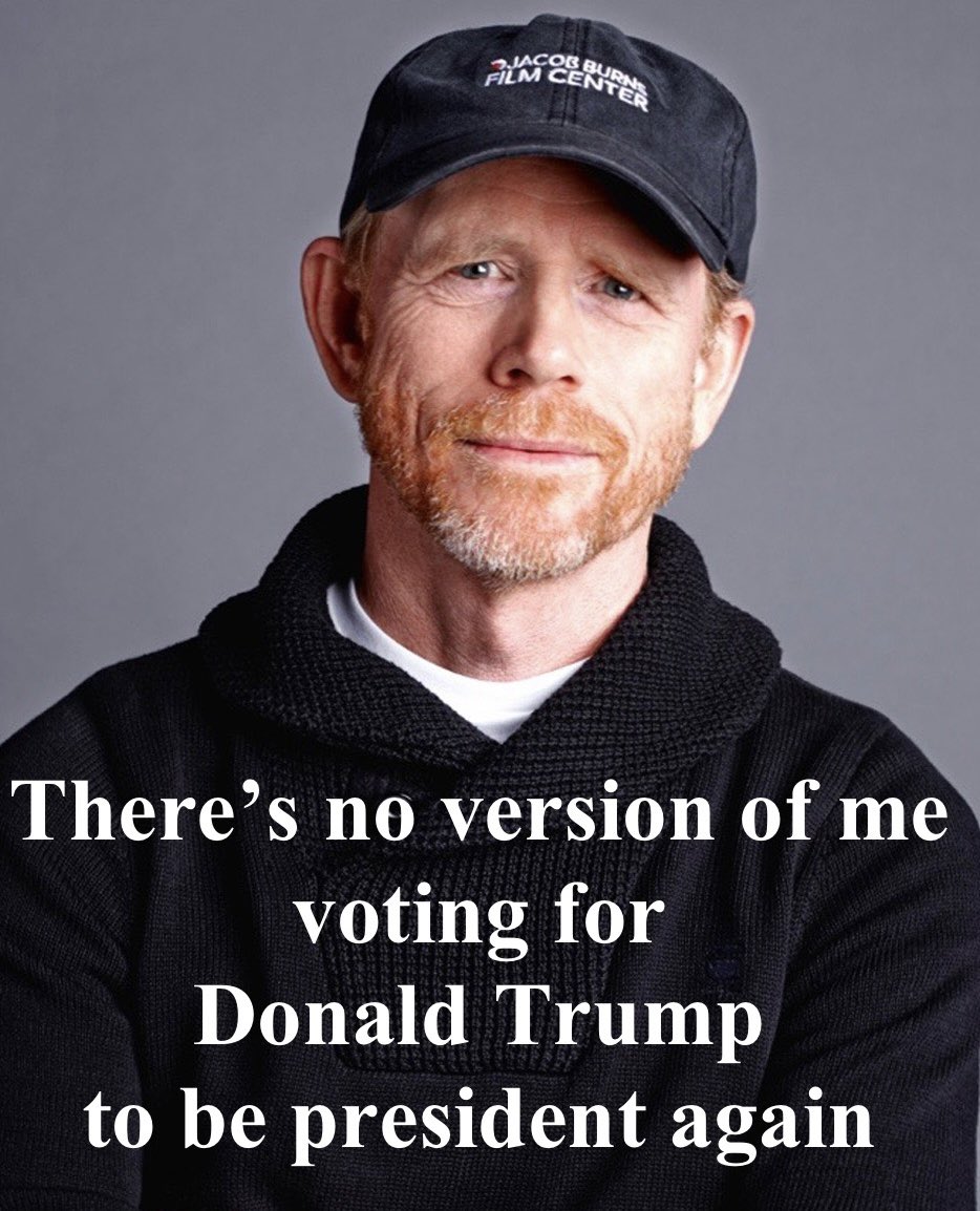 Reply with a 💙 if you agree with Ron Howard