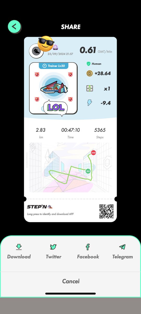 kei_kei_go's tweet image. 夜が涼しくなってきましたね！
薄手の長袖を着て、さくっと夜散歩してきました😄

#STEPN
#Task3