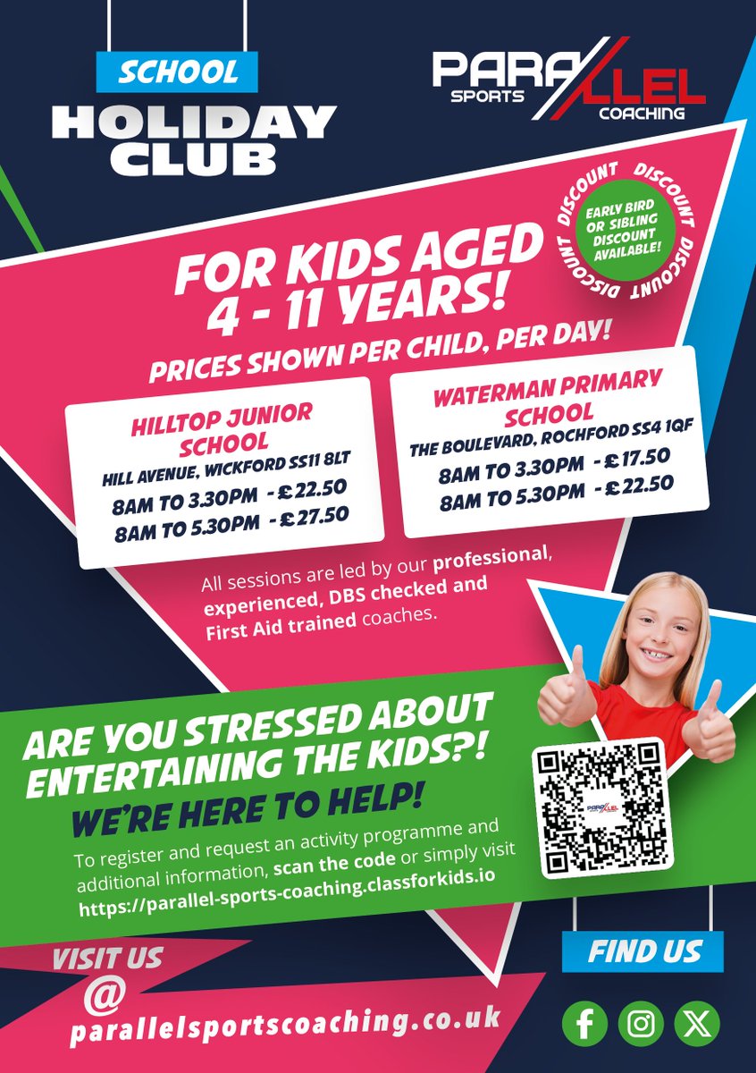HilltopJun's tweet photo. Take a look at Parallel Sports Coaching holiday clubs. Please contact Parallel direct for any enquiries or to  book a space.
Email: bookings@parallelsportscoaching.co.uk
Telephone numbers: 07526 020786/07379 372385 https://t.co/gUGqW6ljrc