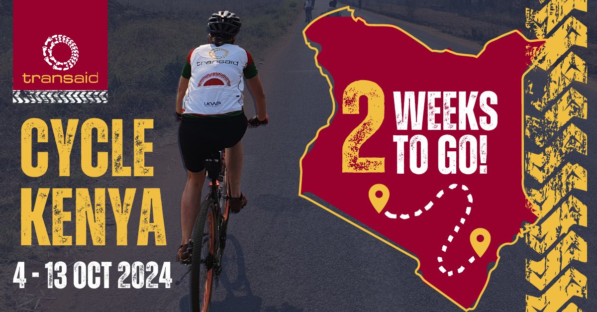 TransaidOrg's tweet image. After the amazing Newcastle to Edinburgh cycle challenge, we&apos;re now even more excited for Cycle Kenya in just two weeks&apos; time, sponsored by @PFWhiteheadLogX! 🚵‍♀️

#cyclechallenge #fundraisingchallenge