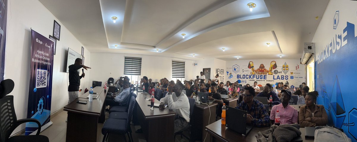 viktrified's tweet image. We just rounded the event!
The program was hosted by @pkstevenz_ of @ayahq_ and @jujuboyNFT of @LiskHQ. 
@LiskHQ is a L2 blockchain platform that operates on making dapps more accessible. @blockfuselabs @EthJos_ #LiskXAyaHQRoadshow #OnchainBuildersProgram
#LiskXAyaHQHackathon