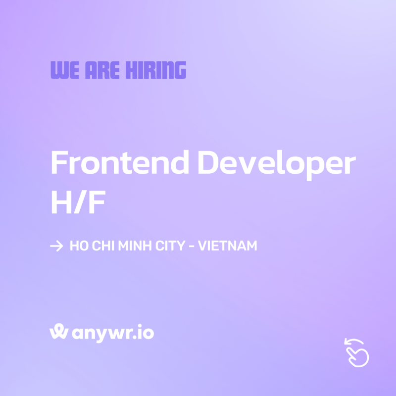 anywr_io's tweet photo. [🔎 JOB] Prêt à accélérer votre carrière dans l’IT ? Explorez nos dernières offres d’emploi et donnez un nouveau souffle à votre parcours. 🧑‍💻
Découvrez l'ensemble de nos offres d'emploi 👉 https://t.co/eMpFk4RAZC