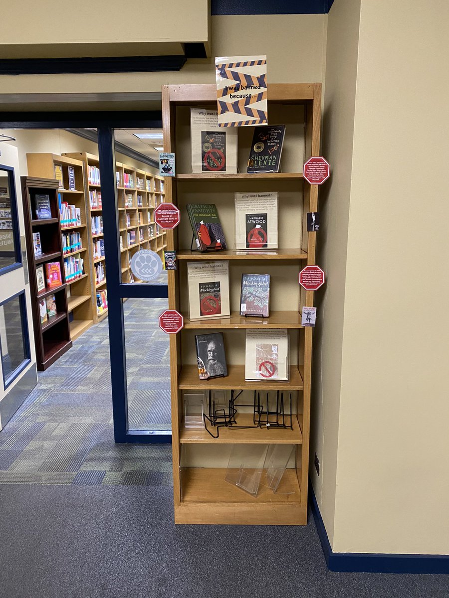ekslibrary's tweet photo. “Fear of unmonitored writing is justified- because truth is trouble”- Toni Morrison. Celebrate #bannedbooksweek by checking out some banned/ challenged books at the library. You’ll never know what you may find. #itsneveradulldayattheethelk #wingateuniversity https://t.co/ueUXWmBPPM