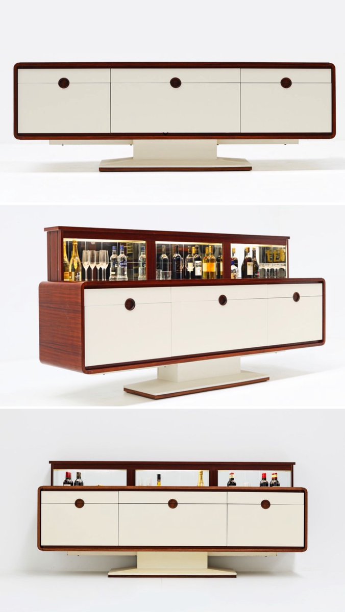 1960’s sideboard with hidden pop up bar by designer Alfons Doerr