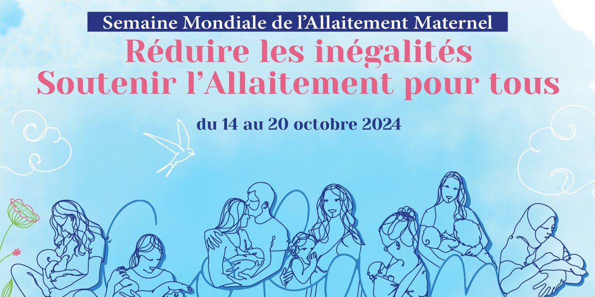 La #SMAM fait son retour en 2024!
Cette année sur le thème "Réduire les inégalités, soutenir l'allaitement pour tous"
📆 Rendez-vous du lundi 14 au dimanche 20 octobre
👉Café allaitement à Mulhouse, Saint-Louis, Thann et Altkirch
👉Exposition photos à l'hôpital Femme-Mère-Enfant