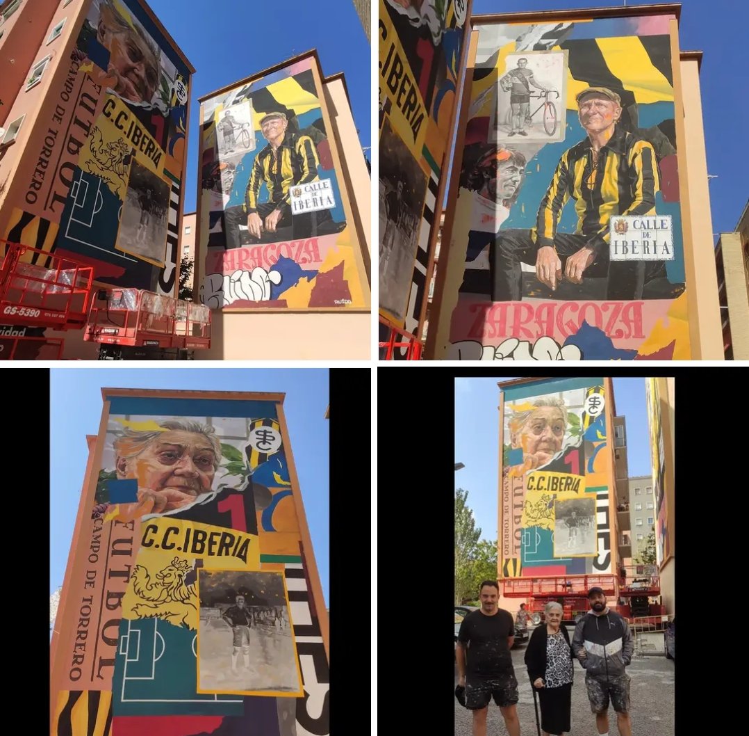 PZLC's tweet image. Para la posteridad, en la calle nuestra señora de monlora 9-11
#realzaragoza @RealZaragoza 
Un homenaje al Iberia al Zaragoza a Torrero y a sus aficionados y vecinos

Disfrutarlo.Zaragoza
@festivalasalto @zaragoza_es