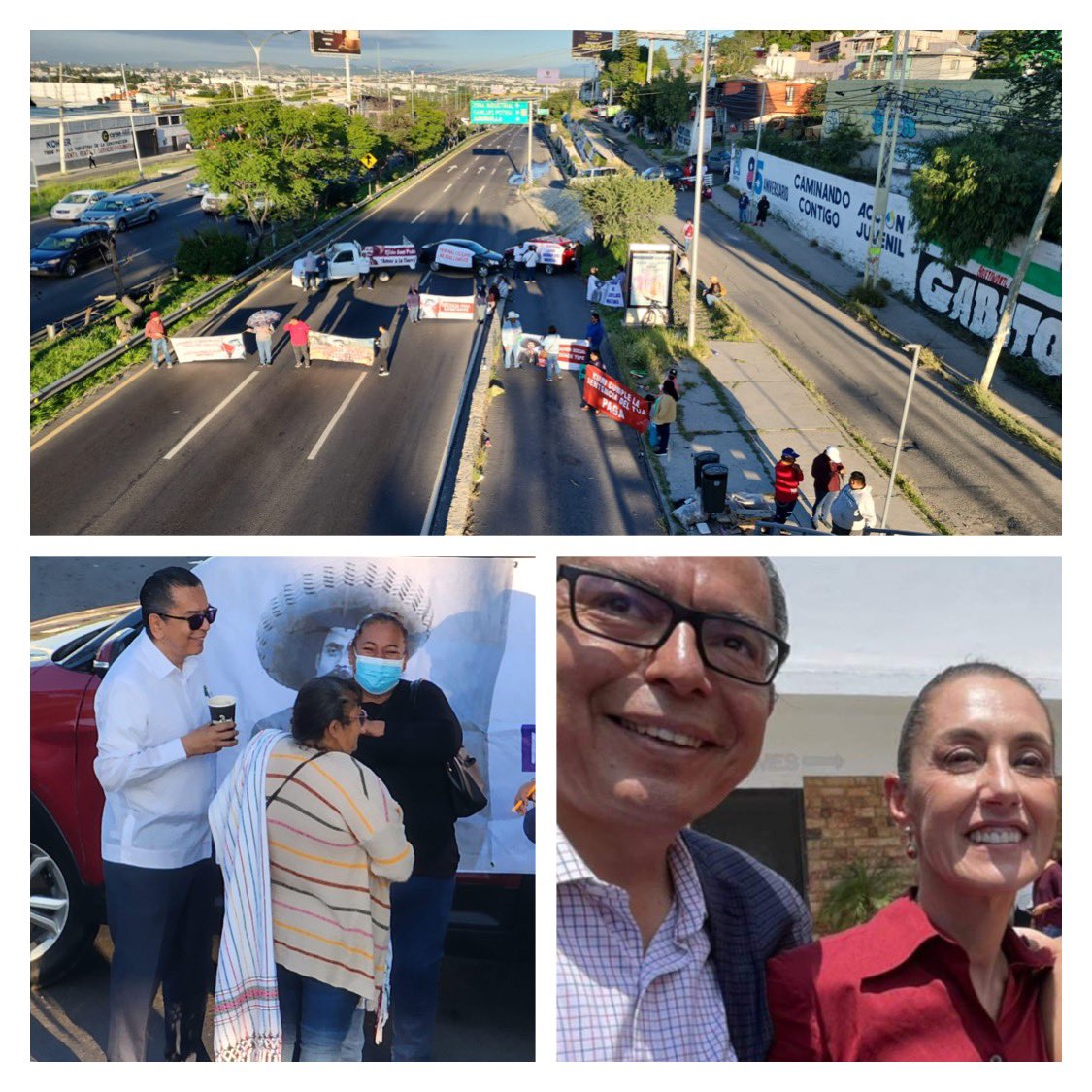 acueductoqro's tweet photo. Si hoy queridos sobrinos llegaron tarde al trabajo por el tránsito pesado en B. Quintana agradézcanle al MORENISTA Nicolás Rico Bañuelos, que hoy decidido bloquear la vialidad. https://t.co/gJfIGOFNgp