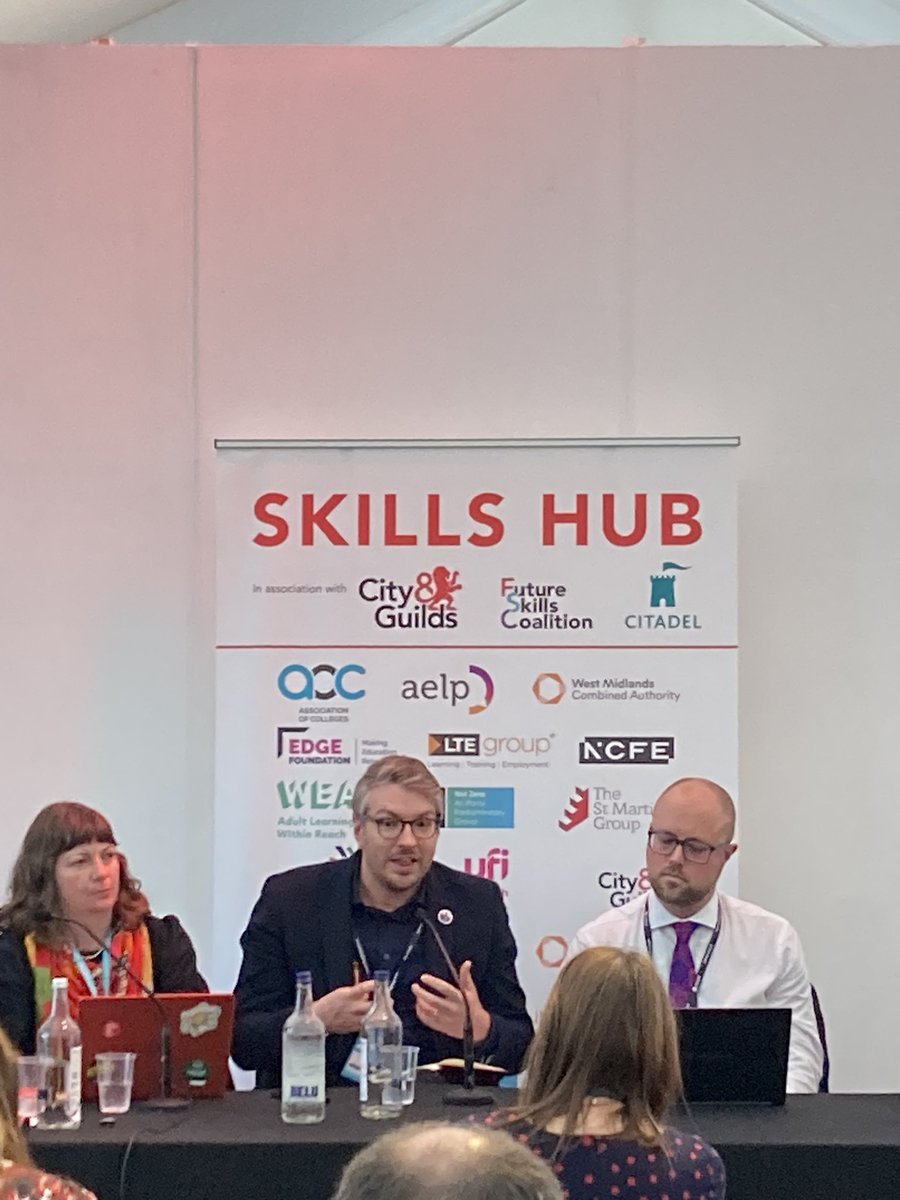<a href="/worldskillsuk/">WorldSkills UK</a> CEO Ben Blackledge explaining how our programmes deliver excellence for all to help deliver the Government’s growth and opportunity missions with <a href="/NCFE/">NCFE</a> <a href="/NCFEDavid/">David Gallagher</a> <a href="/ukEdge/">The Edge Foundation</a> <a href="/GrahamNOCN1/">GrahamNOCN</a> <a href="/NEUnion/">National Education Union</a>
