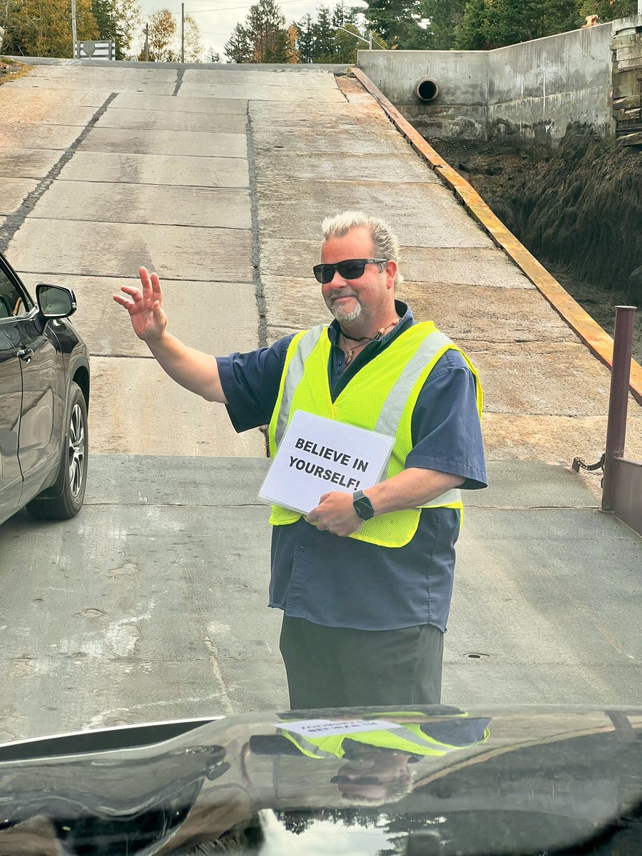 Kindness is free. Deer Island ferry  #HappyMonday