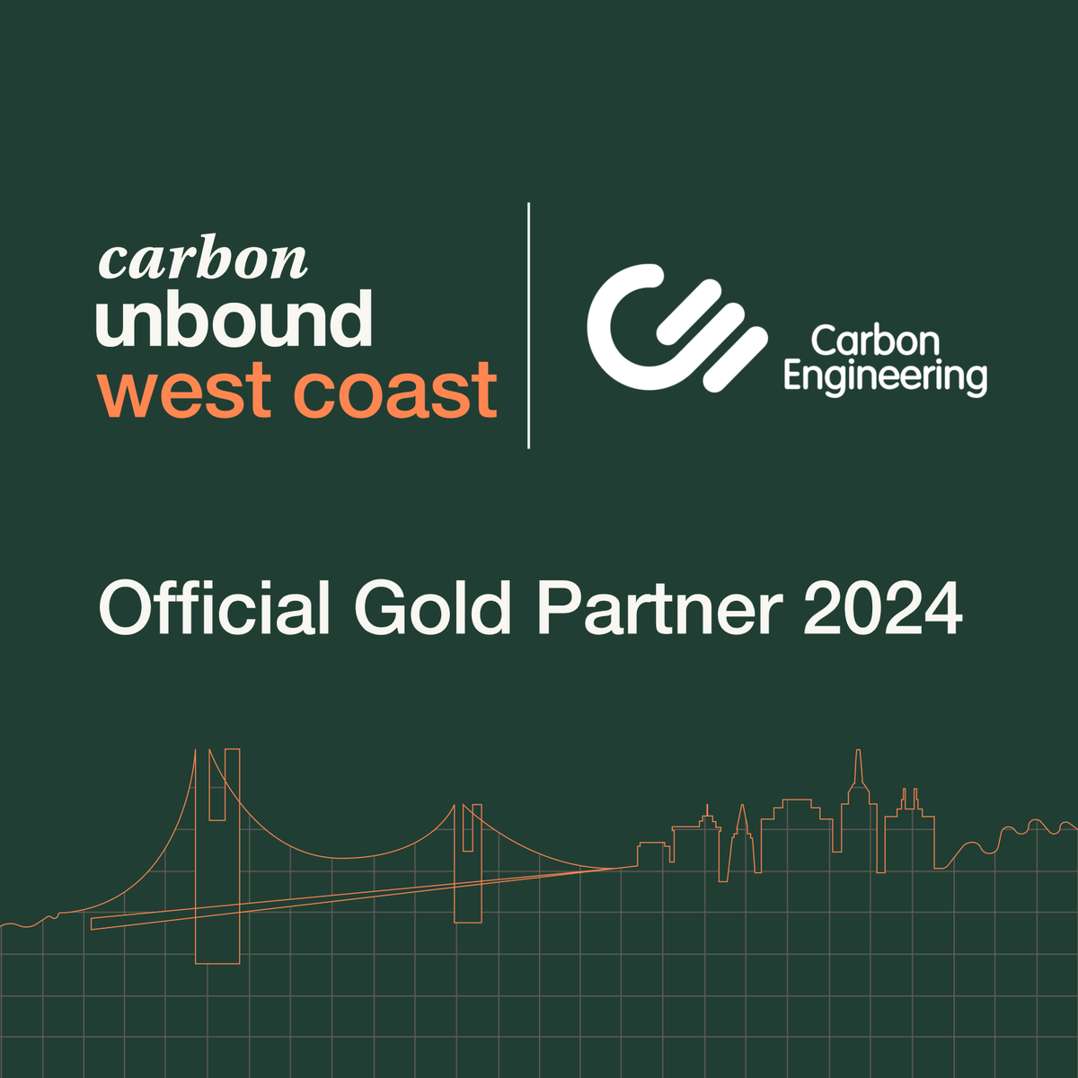 #CarbonUnboundEurope2024 Gold Partner Announcement 🤝 Carbon Engineering

After their partnership at Carbon Unbound Europe, we're excited to see them continue leading the charge in CDR🌎

Discover how Carbon Engineering is advancing large-scale DAC at lnkd.in/eSw5_q6 🔗