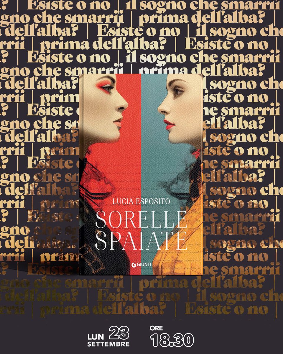 Fondazione Circolo dei lettori (@circololettori) on Twitter photo Oggi al Circolo dei lettori alle ore 18:30 ci sarà la presentazione del libro «Sorelle spaiate», edito da <a href="/GiuntiEditore/">Giunti Editore</a>, di e con Lucia Esposito, con <a href="/LucaBeatrice/">Luca Beatrice</a>.
Su <a href="/LaStampa/">La Stampa</a> ne parla Silvia Francia. Oggi al Circolo dei lettori alle ore 18:30 ci sarà la presentazione del libro «Sorelle spaiate», edito da <a href="/GiuntiEditore/">Giunti Editore</a>, di e con Lucia Esposito, con <a href="/LucaBeatrice/">Luca Beatrice</a>.
Su <a href="/LaStampa/">La Stampa</a> ne parla Silvia Francia.