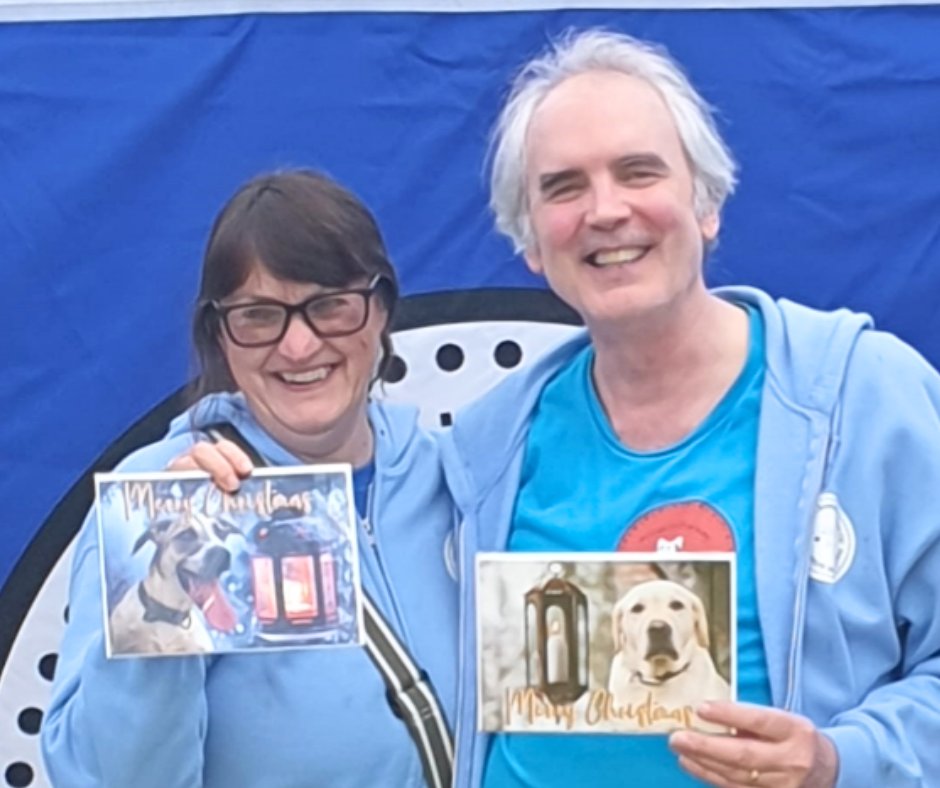 DogDeskAction's tweet photo. Dale & our Lisa with just two of our new card designs, tripaw #Volky & lovely Labrador Jonny 💕
Everyone comments on the quality of the cards AND there is no postage on them either 😊
Check them out on our fundraising site & ask for international postage costs https://t.co/h9MJLwzdCM
All sales support our work