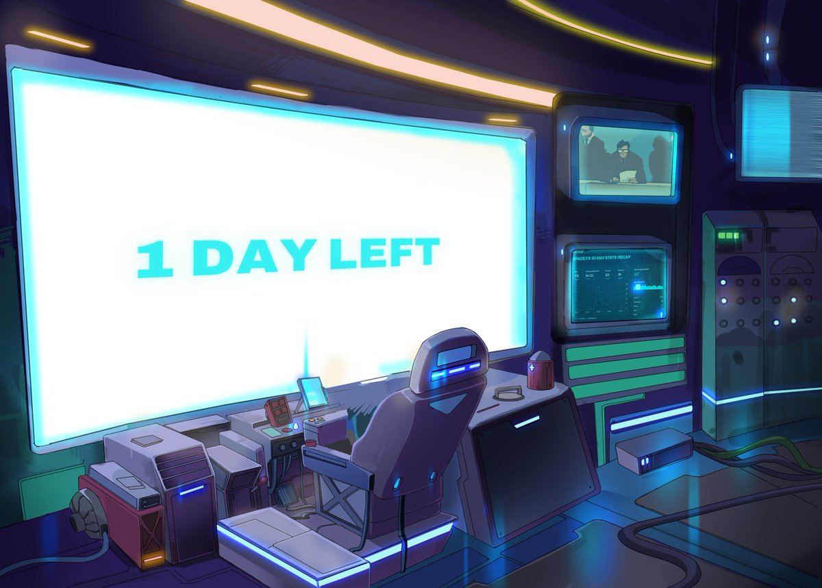 Countdown to launch! 🛸  

Just ONE DAY left until Space3 Genesis Soul NFT take flight.   

Mark your calendars for Sep 24 at 3:00 PM and find your way home. 🫶