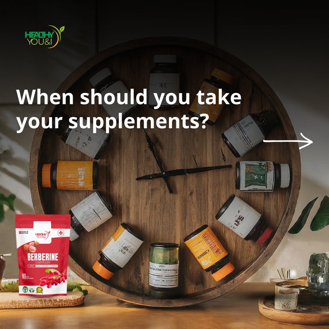ronkecarew's tweet photo. 🕒 Timing is everything when it comes to supplements!
Maximize the power of your supplements by taking them at the right time.
Here’s a simple guide to help you get the most out of your daily supplements➡️
#HealthyYouAndI #SupplementTiming #HealthTips https://t.co/jkC2X1YHlW