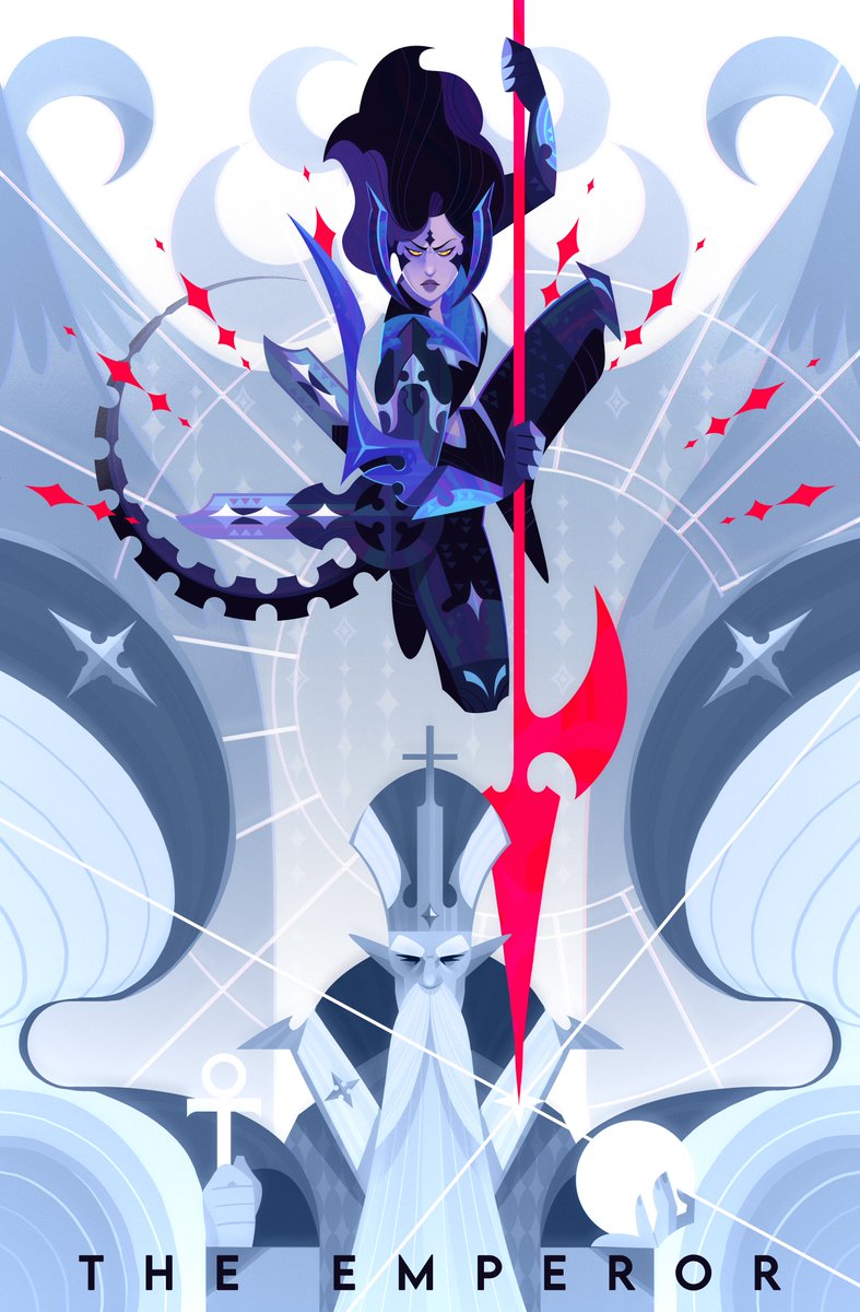 tarot card commissions are always so fun to make, especially when their oc looks this sickening