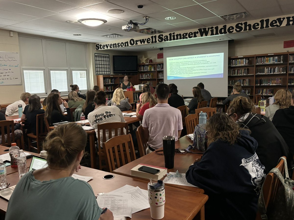 Thank you to Emma from the <a href="/EpilepsyOhio/">Epilepsy Alliance Ohio</a> for presenting to our Wilson staff this morning! Great information on how to keep our students safe! <a href="/Newark_Schools/">Newark City Schools</a>