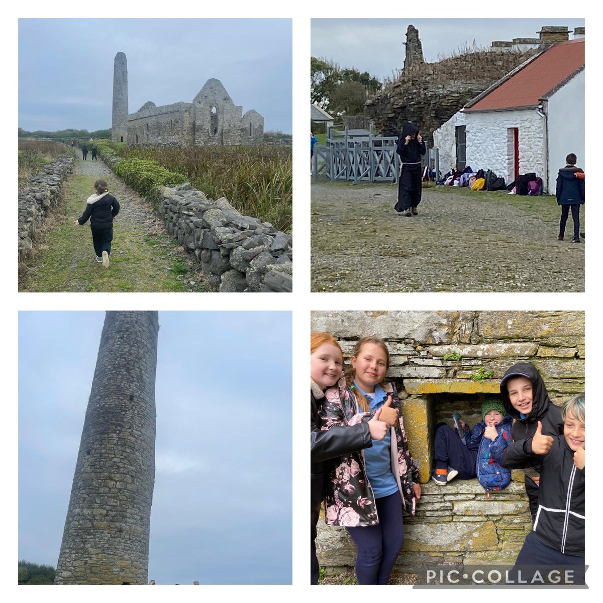 DoonahaSchool's tweet photo. Amazing trip today to Scattery Island. We had a guided tour of the island and saw its rich history for ourselves. We saw the round tower, the battery, the lighthouse, the holy well and the cathedral. The boat trip was enjoyable too! @ScatteryTours @opwireland https://t.co/NJd2RemOKe