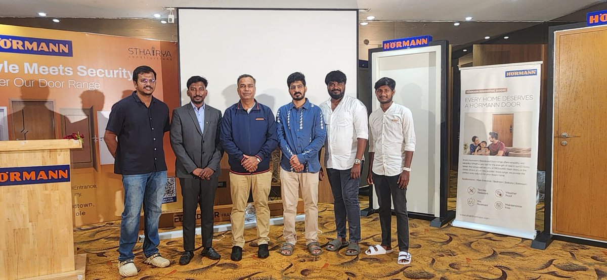 shakti_hormann's tweet image. A heartfelt thank you to everyone who joined us at the Ongole Architect Meet! It was a pleasure to connect with so many dedicated professionals and share our innovative range of Hörmann products! #ShaktiHörmann #ArchitectMeet #CreatingTomorrow #InnovationAtWork #DesignInspiration
