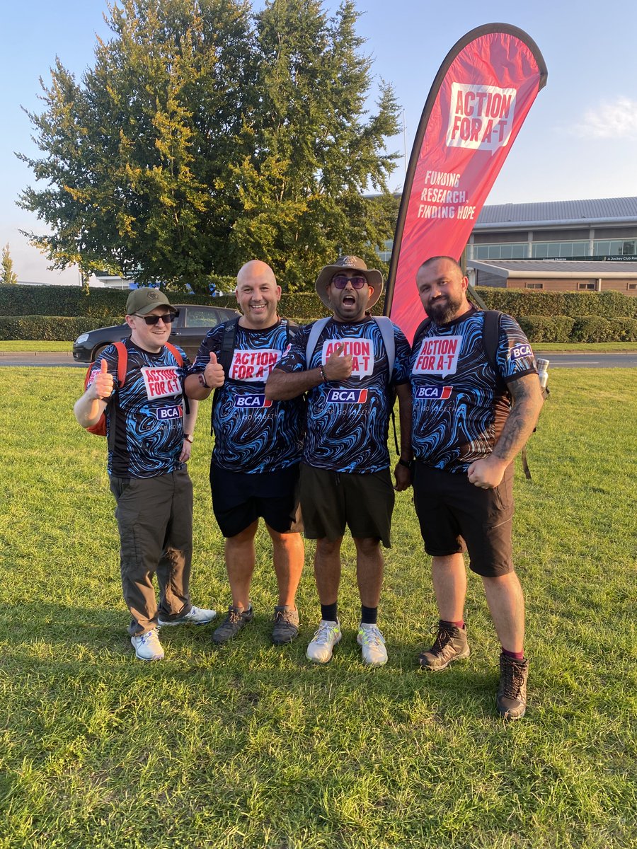ActionforAT's tweet photo. Many congratulations to the Constellation Automotive Group team who completed a 26 mile trek through the Surrey Hills on Friday raising £28,714 for more A-T research along the way. Please join us in thanking them for their efforts.. @cinchuk @MarshallMotorGp @BCA_Auctions https://t.co/t1LumzZ6uI