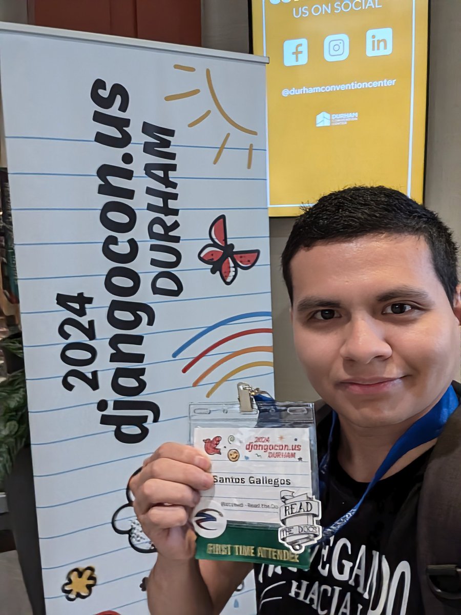 Santos Gallegos (@stsewd) on Twitter photo Guess who's in Durham š for #DjangoCon?
I have <a href="/readthedocs/">Read the Docs</a> and <a href="/pyecuador/">Python Ecuador</a> stickers! Say hi! Guess who's in Durham š for #DjangoCon?
I have <a href="/readthedocs/">Read the Docs</a> and <a href="/pyecuador/">Python Ecuador</a> stickers! Say hi!