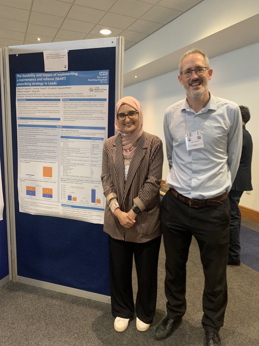 LTHPharmacyServices (@lthpharmacy) on Twitter photo A shout out to Toby (Consultant Pharmacist) for his recent attendance at conferences! 🙌🏽
Toby has showcased work on optimising inhaler technique following asthma and COPD hospital admissions, as well as implementing an asthma MART prescribing strategy at <a href="/LeedsHospitals/">Leeds Teaching Hospitals</a>.
#MMPS A shout out to Toby (Consultant Pharmacist) for his recent attendance at conferences! 🙌🏽
Toby has showcased work on optimising inhaler technique following asthma and COPD hospital admissions, as well as implementing an asthma MART prescribing strategy at <a href="/LeedsHospitals/">Leeds Teaching Hospitals</a>.
#MMPS