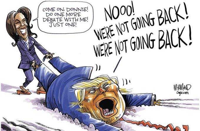 RonPow11's tweet photo. #TrumpFearsDebate
#TrumpIsACowardlyWeirdo #TrumpIsAGlobalLaughingStock
#TrumpIsACoward
#TrumpIsInsane
#TrumpIsUnfit
#TrumpIsARacist
#TrumpIsARapist
#TrumpPedoFiles
#tRUmputinBelongsInPrison
#VoteOutEveryRepublican
#VictimInChief https://t.co/XCZ3ASIT5f