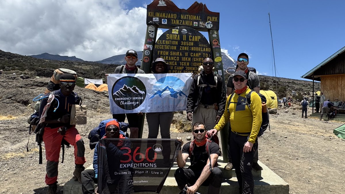 emergencysc's tweet photo. Update! The team reached 4600m at Lava Tower and finished an 8-hour day at Baranco Camp (3900m). Everyone’s exhausted but pushing through! 💪 Some have faced altitude sickness, but we're digging deep. Huge thanks for your support 💙 2 days till the summit! 🏔️ #Kilimanjaro https://t.co/178g4u3nWq