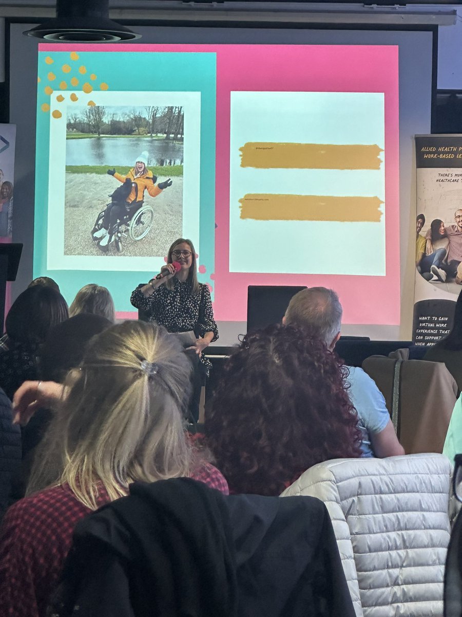 Inspiring talk by <a href="/GeorgiaVineOT/">Georgia Vine (She/Her)</a>, excited to take back to workplace.
Focus on the occupations important to a person don’t limit to categories 
Transitions matter between services don’t downplay trauma that can be caused by this 
Strengths based approach not limitation focused