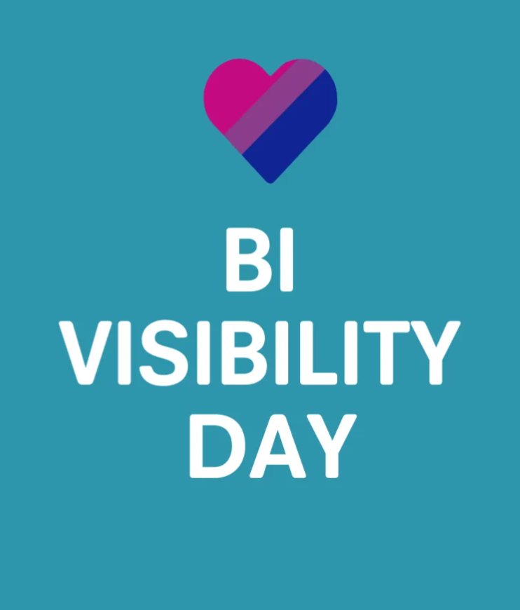 Today is #bisexualvisibilityday 

The B is lgBtq+ is very underrepresented, I applaud and admire you all

Keep being you

#bi #bimen #biwomen #bipeople #LGBTQIA