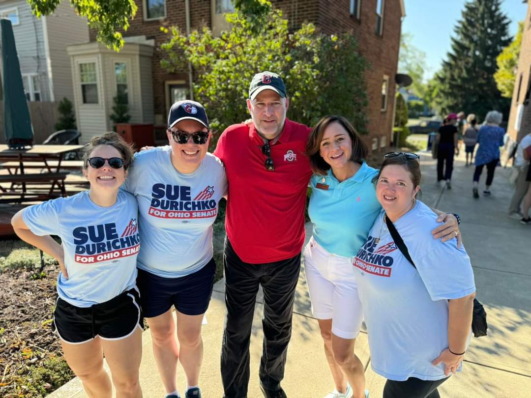 Took advantage of the warm weather and knocked on doors in Ward 16 for Democrats up and down the ballot especially our friend <a href="/sueforohio/">Sue Durichko</a>!