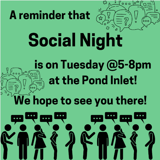 Ouuuuuuuuuuu socializing!!!! free food!! +++ booksale $1-3!