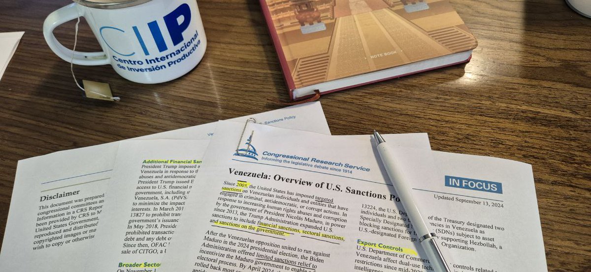 #ATENCION  #LOÚLTIMO #Sanciones #Venezuela 

Informe del Departamento de Investigación del Congreso de EE.UU. (13sep) actualiza la información sobre la política sancionatoria contra Venezuela. Algunos datos:

1. Reconoce que EE.UU. ha impuesto sanciones contra Venezuela desde el
