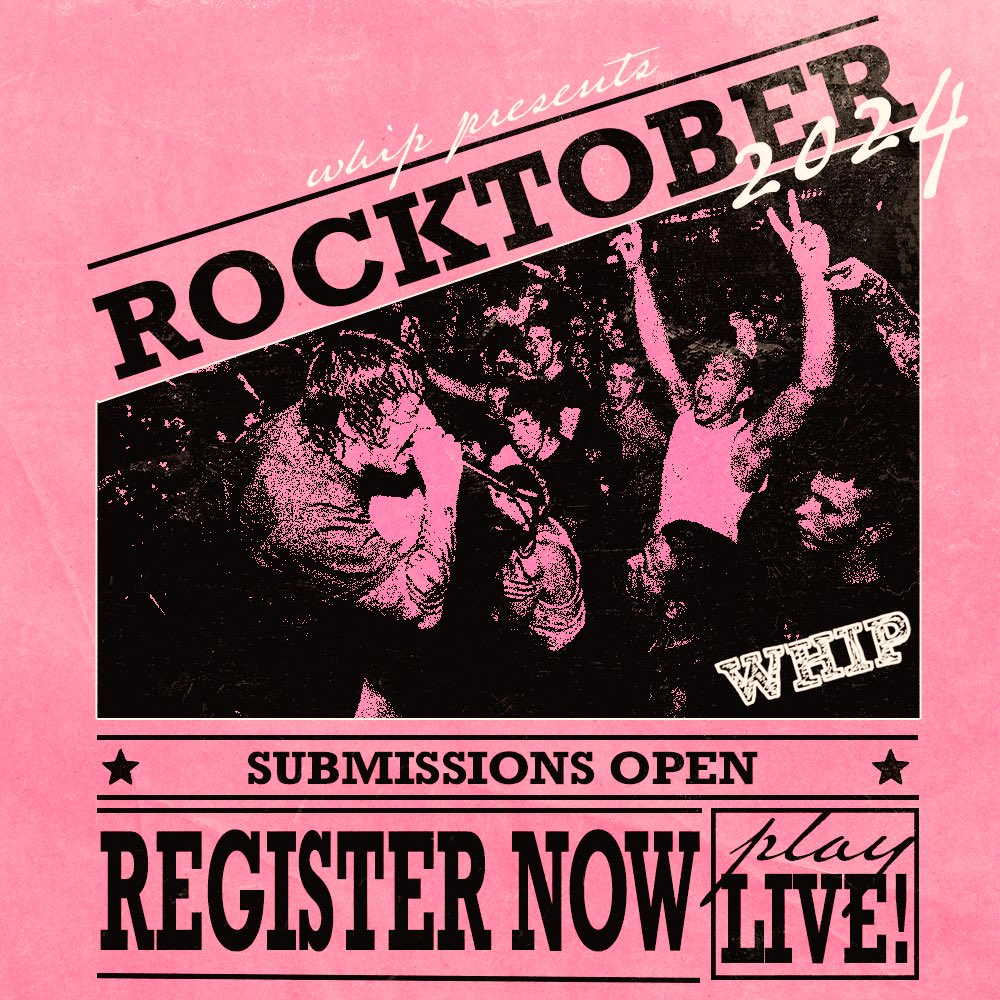 WHIP is looking for bands to compete in our anual Rocktober event and potentially perform as a headliner on November 1! All local Philly bands, use the link below to sign up 🪩🎸🎶

docs.google.com/forms/d/e/1FAI…

#battleofthebands #Philly #TU