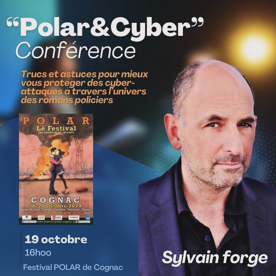 Prochaine conférence au Festival Polar de Cognac.