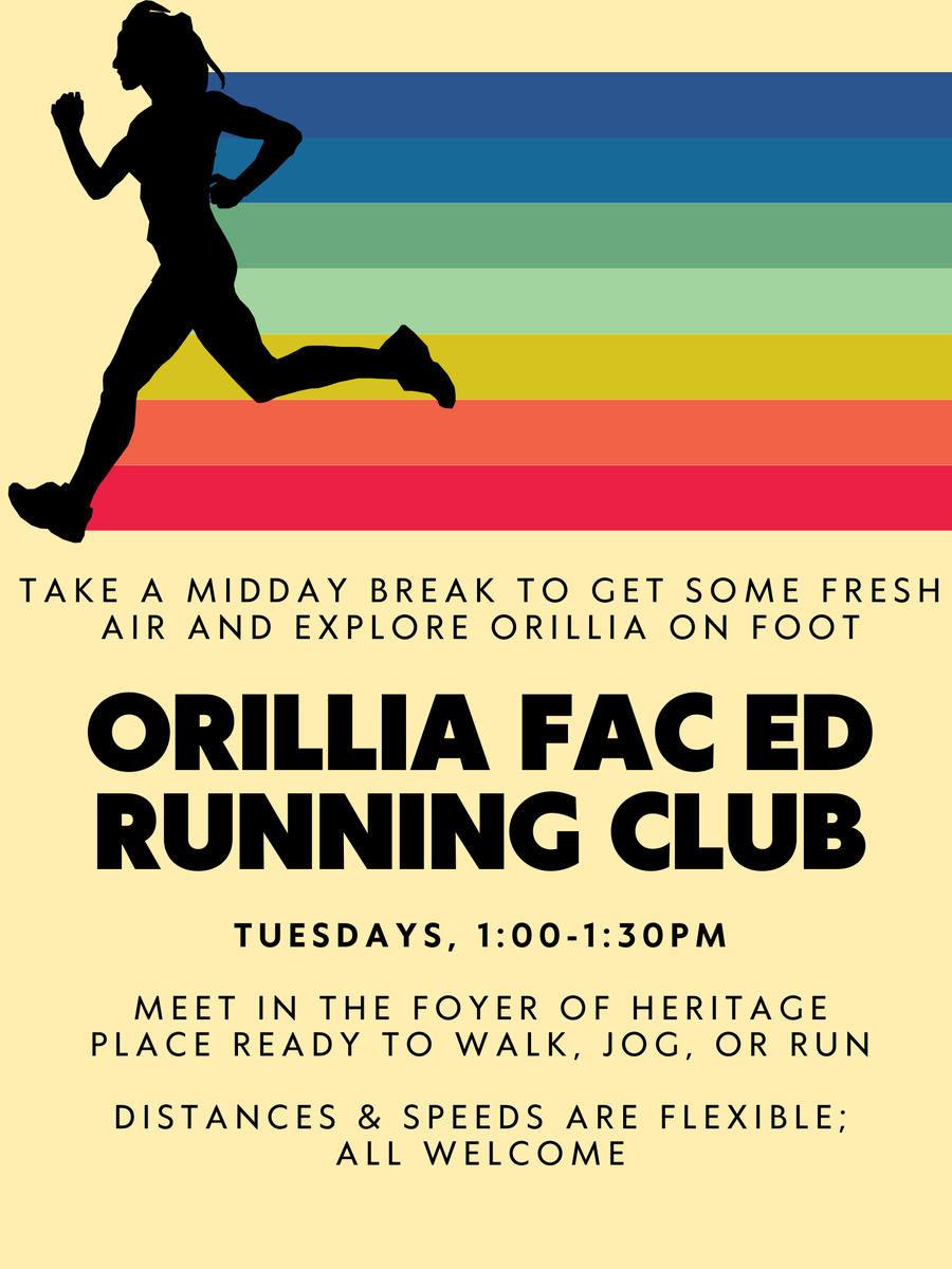 Do you have a need for speed? Maybe a desire to stroll steadily? 

The Face Ed running club is starting and welcomes all to join in! 

See the attached poster for additional details.