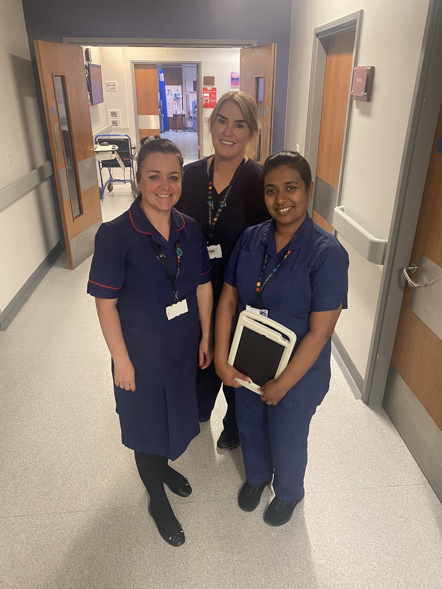 Fridays senior nurse walk around…. Talking IPC, chatting to patients and gaining real time feedback.